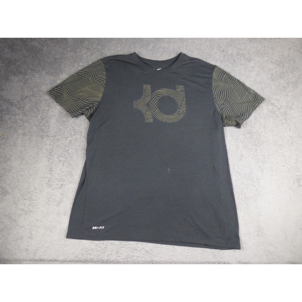 KD Kevin Durant Nike Dri-FIT Basketball T-Shirt Gray XXL Athletic Cut